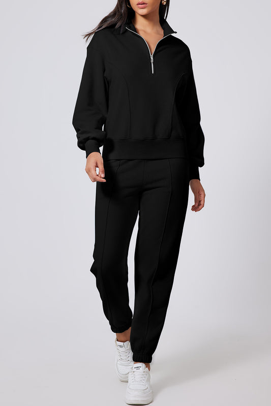 Half Zip  Top and Joggers Active Set