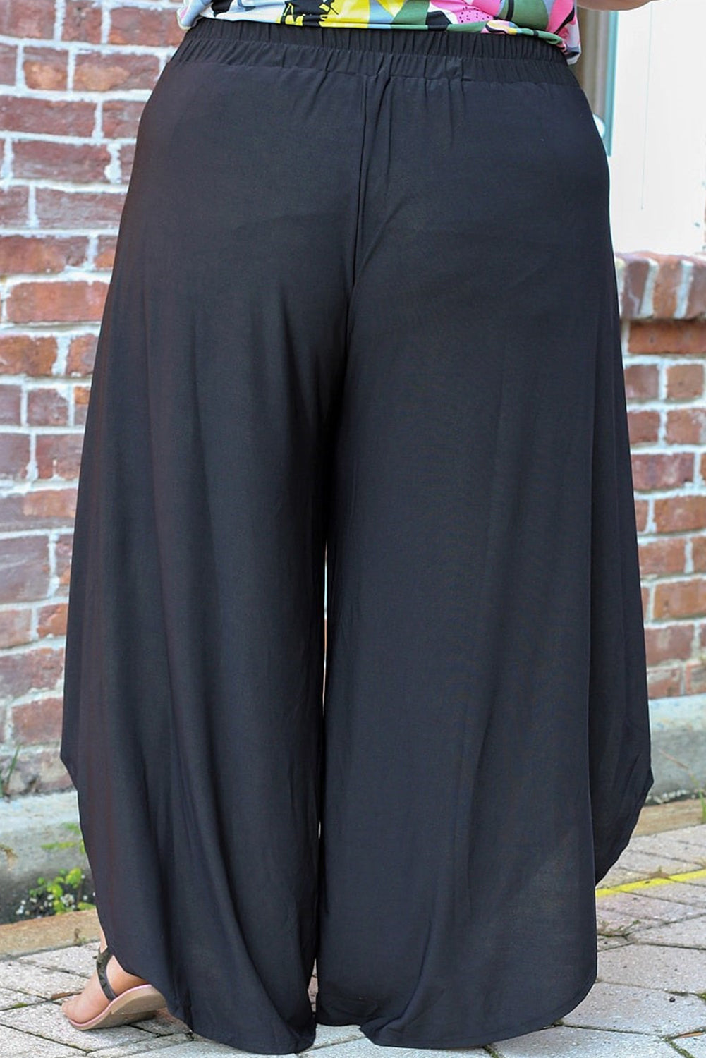 Tie Front Wide Leg Pants