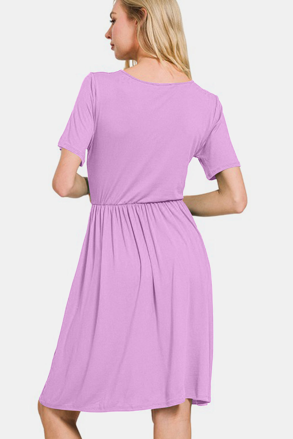 Short Sleeve Brushed DTY Dress