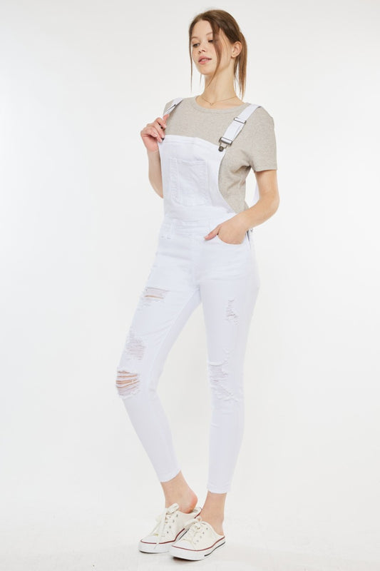 Skinny Denim Overalls