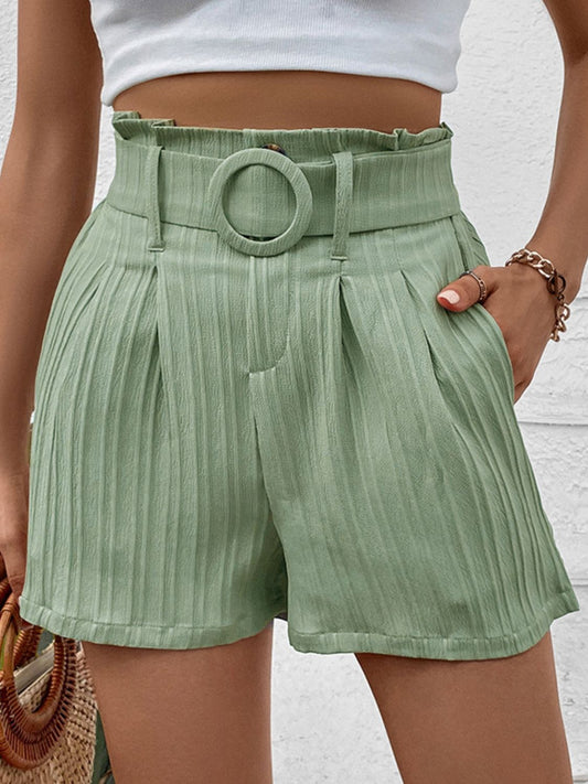 Perfee Belted Shorts