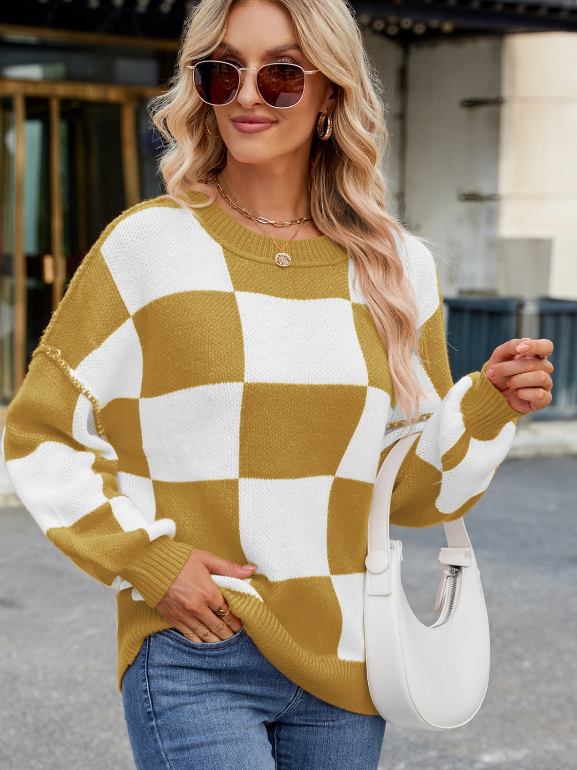 Checkered Sweater