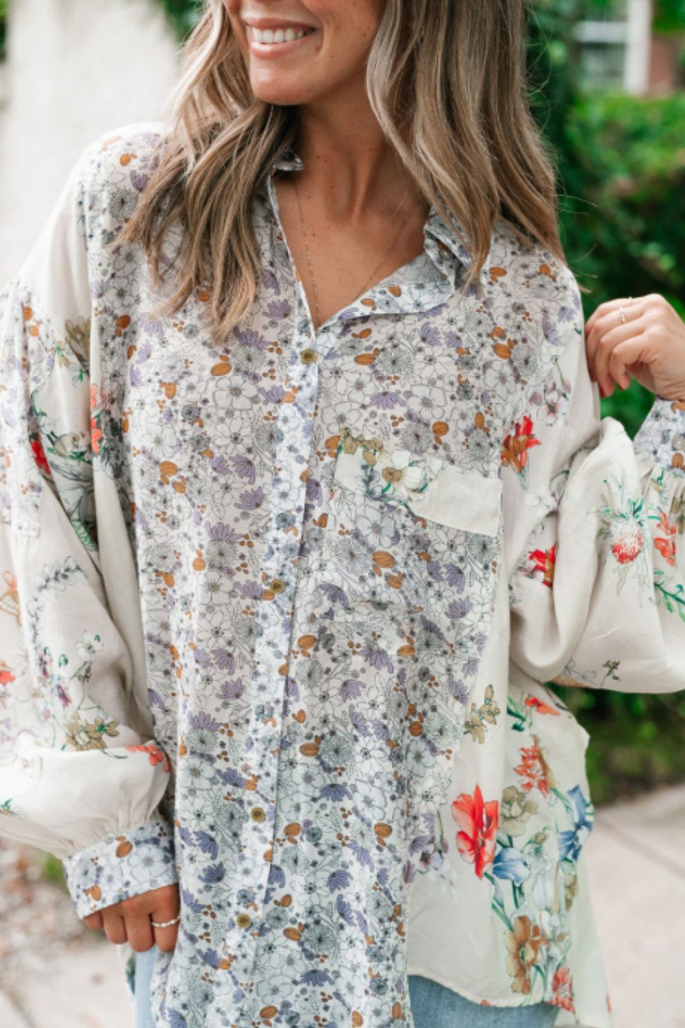 Floral Long Sleeve Shirt