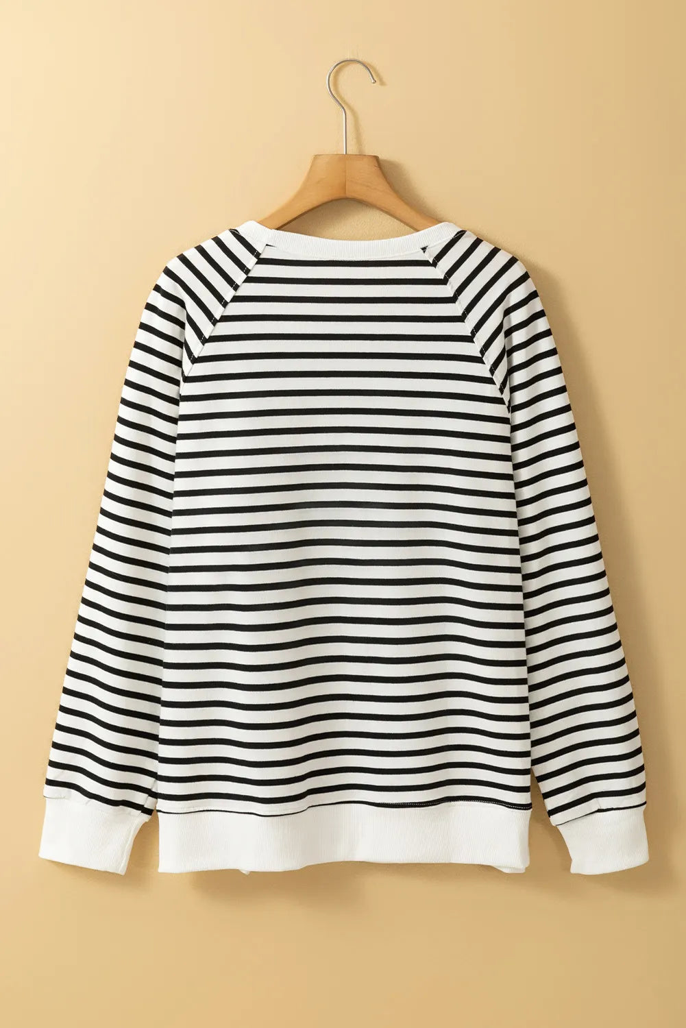 Slit Striped Sweatshirt