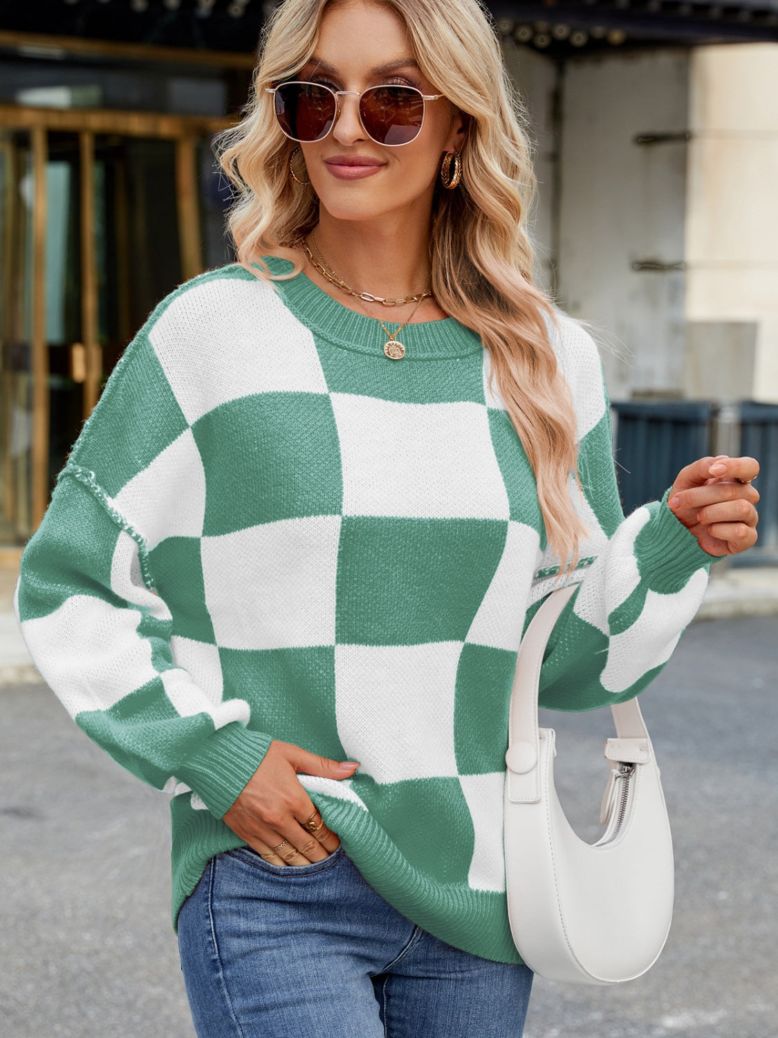 Checkered Sweater