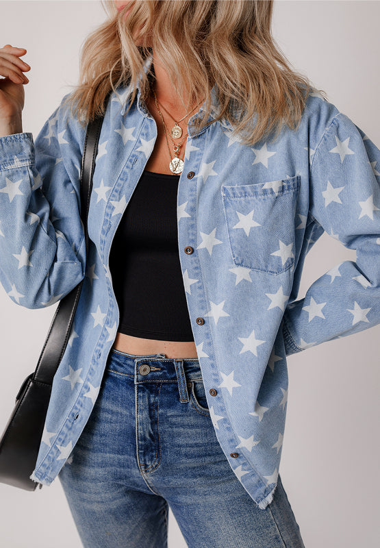 Star Denim Top