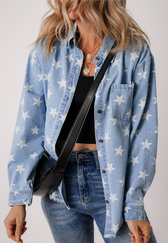 Star Denim Top